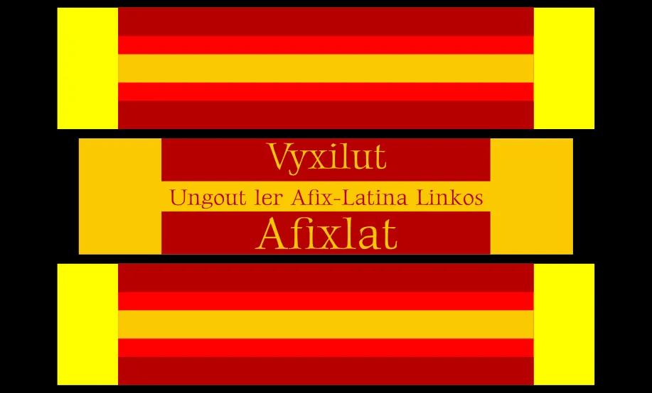 Flag of the Afixlat constructed language