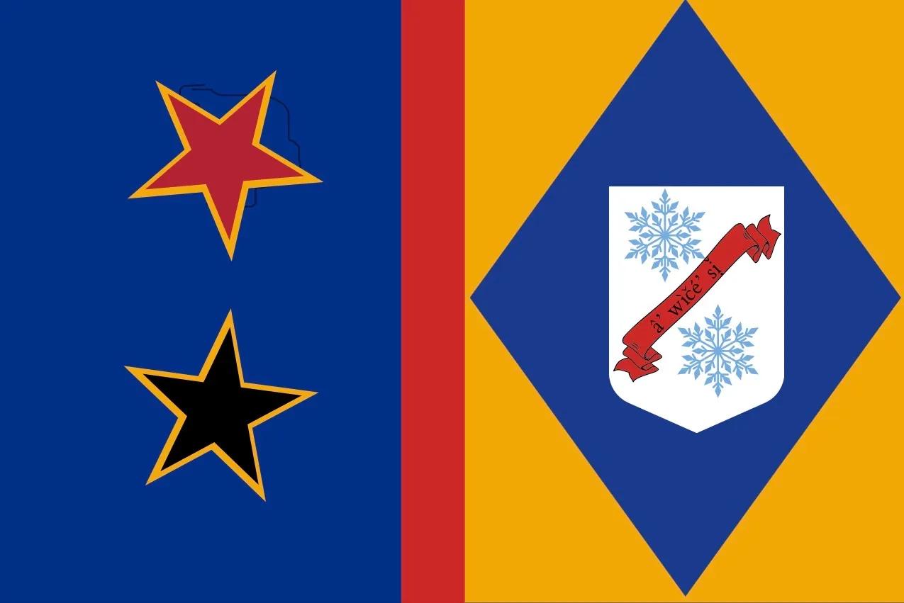 Flag of the mǔʼ fà dʼììh lú kú lrîx constructed language