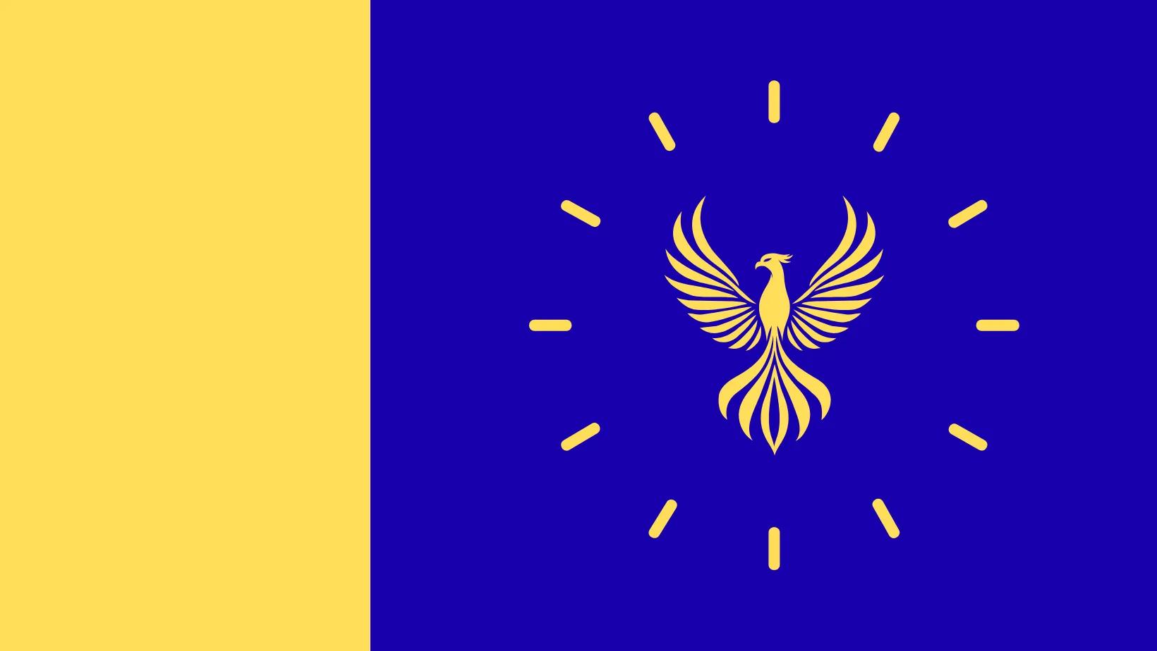 Flag of the farbeloma constructed language