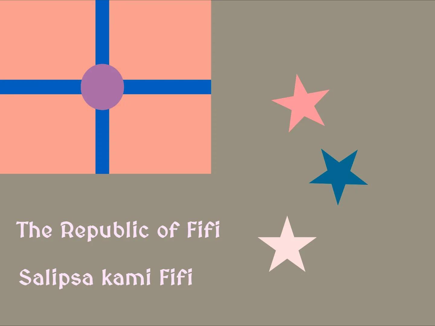 Flag of the Fifi constructed language