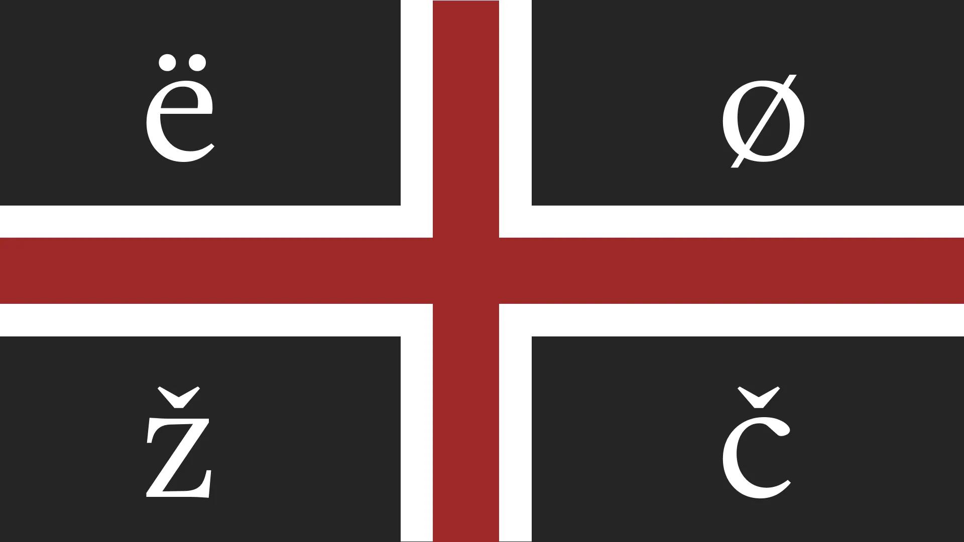 Flag of the Svenski constructed language