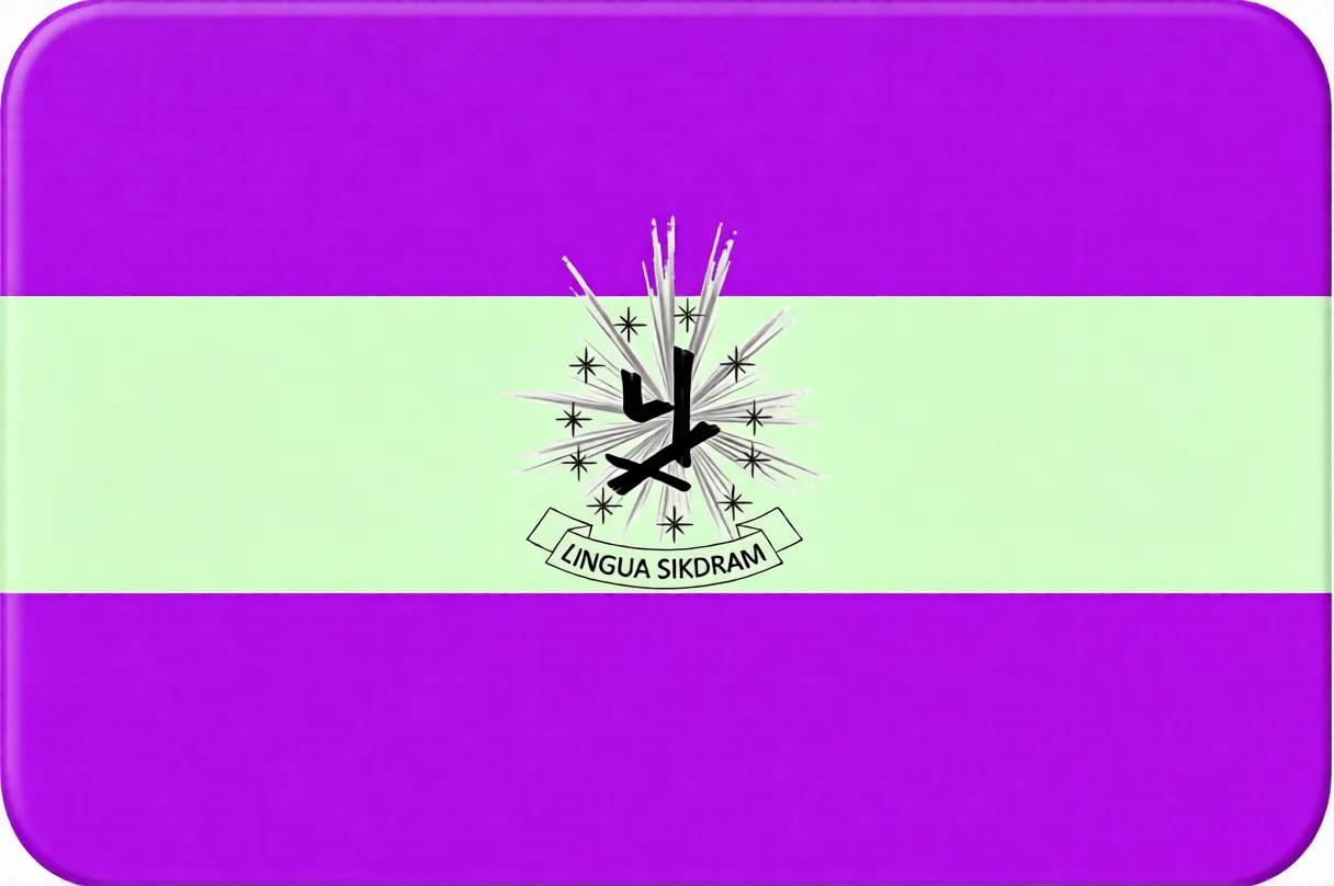 Flag of the Sikdram constructed language